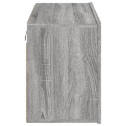 Berkfield Home TV Cabinet Wall-mounted Grey Sonoma 80x30x41 cm - Size: 80 x 30 x 41 cm - thumbnail 7