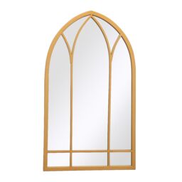 "MirrorOutlet Gold Metal Framed Arched Wall Mirror 32"" X 19"" (83CM X 48CM) - Size: 1 Pack" - thumbnail 5