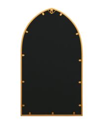 "MirrorOutlet Gold Metal Framed Arched Wall Mirror 32"" X 19"" (83CM X 48CM) - Size: 1 Pack" - thumbnail 4