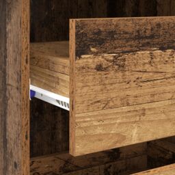 Berkfield Home Old Wood Writing Desk Old wood Engineered Wood Medium in Brown - thumbnail 8