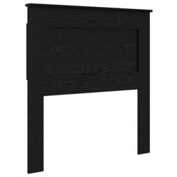 Berkfield Home Bed Frame with Headboard Black 90 x 200 cm Solid Pine Wood - thumbnail 6
