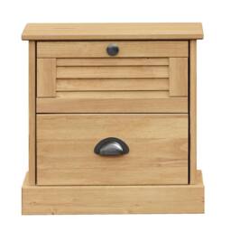Berkfield Home Bedside Cabinet VIGO 42x35x40 cm Solid Wood Pine in Brown - Size: 42 x 35 x 40 cm - thumbnail 5