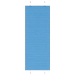 Berkfield Home Pleated Blind Blue 70x200 cm Fabric Width 69.4 cm Polyester - thumbnail 1