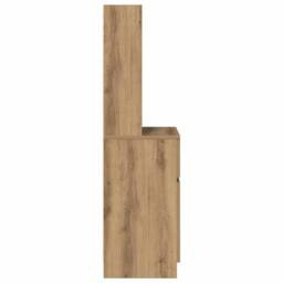 Berkfield Home Bedside Cabinet Artisan Oak 39x35x125 cm Engineered Wood - Size: 39 x 35 x 125 cm - thumbnail 7