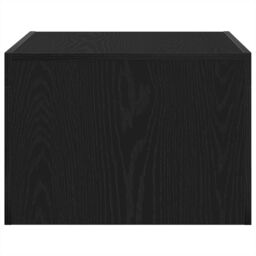 Berkfield Home Coffee Table Black oak 50 x 50 x 35 cm Engineered wood - thumbnail 5