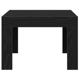 Berkfield Home Coffee Table Black oak 50 x 50 x 35 cm Engineered wood - thumbnail 4