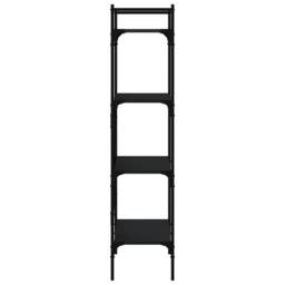 Berkfield Home Decorative Bookcase 4-Tier Black 56x31.5x138.5 cm Engineered Wood - thumbnail 5
