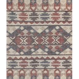 Wyld and Coco Handwoven Boho Area Rug 140 x 200 cm Multicolour Jute with Tassels - Size: 140 cm x 200 cm - thumbnail 2