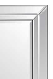 MirrorOutlet Cranbury All Glass Full Length Mirror 174 x 85 CM in Silver - Size: 1 Pack - thumbnail 3