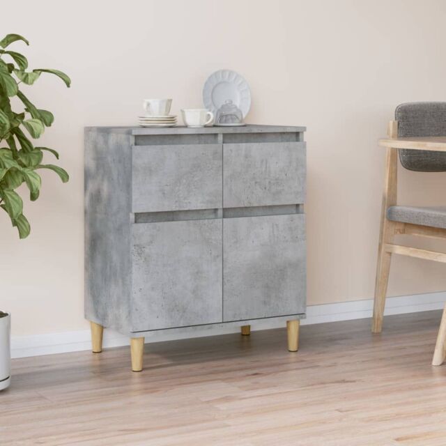 Berkfield Home Sideboard Concrete Grey 60x35x70 cm Engineered Wood - Size: 60 x 35 x 70 cm - image 1
