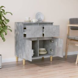 Berkfield Home Sideboard Concrete Grey 60x35x70 cm Engineered Wood - Size: 60 x 35 x 70 cm - thumbnail 3