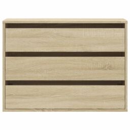 Berkfield Home Corner Chest of Drawers Sonoma Oak 80x41x58 cm Engineered Wood in Brown - Size: 80 x 41 x 58 cm - thumbnail 4