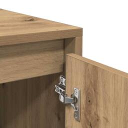Berkfield Home Sideboard Artisan Oak 102x33x75 cm Engineered Wood in Brown - Size: 102 x 33 x 75 cm - thumbnail 8