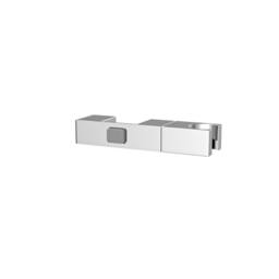 Nes Home Square ABS Adjustable Showerhead Holder Slider Bracket Chrome in Metallic Silver - thumbnail 5
