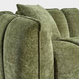 Stratus Interiors Venice Chunky Panel Sofa Plush Living Room Sofa in Green - thumbnail 6