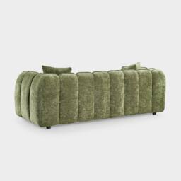 Stratus Interiors Venice Chunky Panel Sofa Plush Living Room Sofa in Green - thumbnail 4