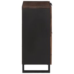 Berkfield Home Media Storage Cabinets & Racks Brown 60 x 33.5 x 75 cm - thumbnail 4