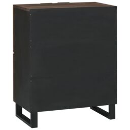 Berkfield Home Media Storage Cabinets & Racks Brown 60 x 33.5 x 75 cm - thumbnail 5