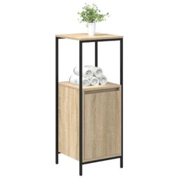 Berkfield Home Bathroom Cabinet with Shelves Sonoma Oak 36x35x95 cm in Brown - Size: 36 x 35 x 95 cm - thumbnail 4