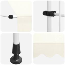Berkfield Home Manual Retractable Awning 150 cm Cream in Beige - thumbnail 7