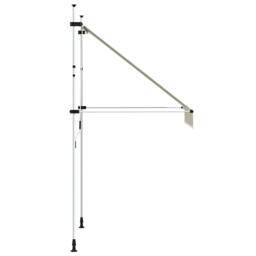 Berkfield Home Manual Retractable Awning 150 cm Cream in Beige - thumbnail 4