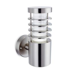 Netlighting Tamar Outdoor Integrated LED Modern Wall Light Stainless Steel IP44 in Grey