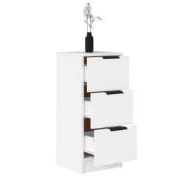 Berkfield Home Sideboards 2 pcs White 30x30x70 cm Engineered Wood - Size: 30 x 30 x 70 cm - thumbnail 5