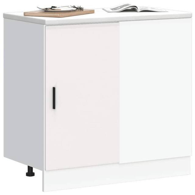 Berkfield Home Sink Base Cabinet White Engineered Wood - image 1