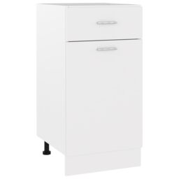 Berkfield Home Drawer Bottom Cabinet White 40x46x81.5 cm Engineered Wood - thumbnail 1