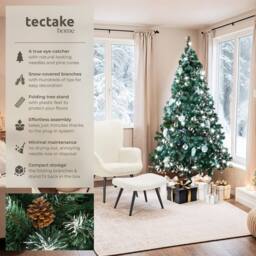 tectake Christmas Tree 180 Cm - Green - thumbnail 2