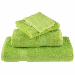 Berkfield Home Premium Shower Towels SOLUND 2 pcs Apple Green 70x140 cm 600 gsm - thumbnail 4