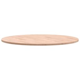Berkfield Home Table Top Ã˜70x1.5 cm Round Solid Wood Beech in Brown - Size: 70x1.5 cm - thumbnail 5