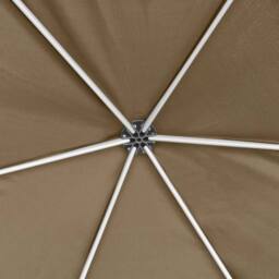 Berkfield Home Hexagonal Pop-Up Marquee with Sidewalls 3.6x3.1 m Taupe 220g/m ² - thumbnail 7