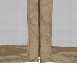 Berkfield Home Hexagonal Pop-Up Marquee with Sidewalls 3.6x3.1 m Taupe 220g/m ² - thumbnail 9