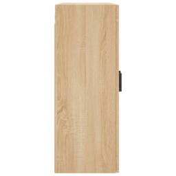 Berkfield Home Wall Mounted Cabinet Sonoma Oak 69.5x34x90 cm in Light Oak - thumbnail 8
