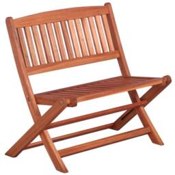 Berkfield Home 4 Piece Outdoor Dining Set for Children Solid Eucalyptus Wood in Brown - thumbnail 3