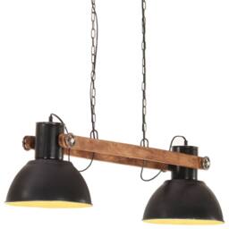 Berkfield Home Industrial Hanging Lamp 25 W Black 109 cm E27 - thumbnail 6