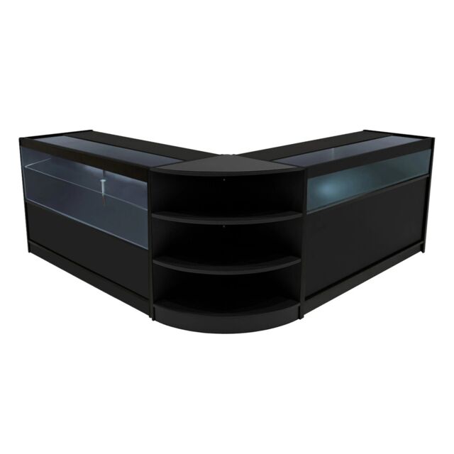 Monstershop Harmonia LED Shop Counter Set B1500, C1500 & LM60 - Black - image 1
