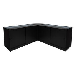 Monstershop Harmonia LED Shop Counter Set B1500, C1500 & LM60 - Black - thumbnail 2