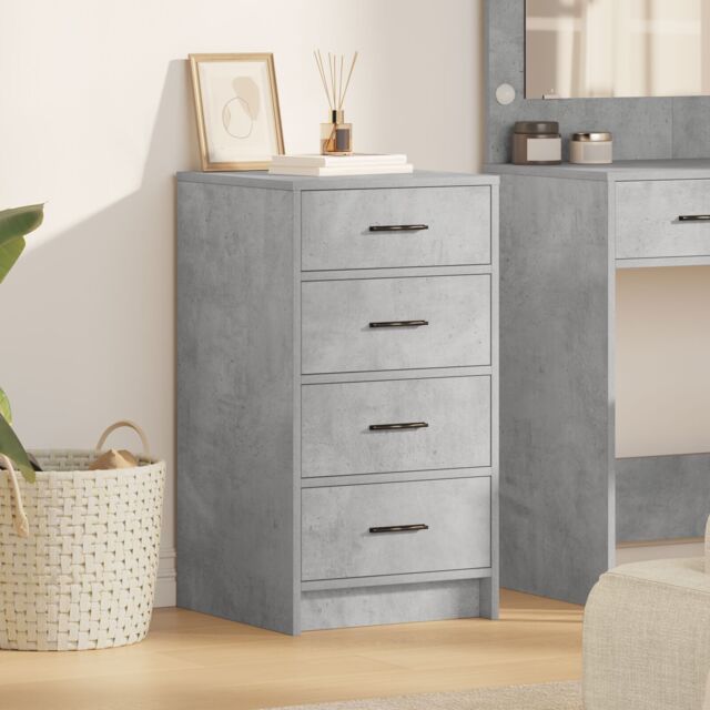 Berkfield Home Sideboard Concrete Grey 40x41x75 cm Engineered Wood - Size: 40 x 41 x 75 cm - image 1