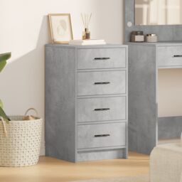 Berkfield Home Sideboard Concrete Grey 40x41x75 cm Engineered Wood - Size: 40 x 41 x 75 cm