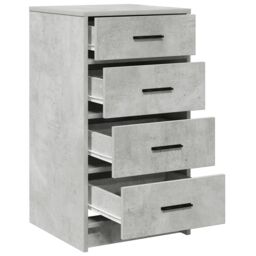 Berkfield Home Sideboard Concrete Grey 40x41x75 cm Engineered Wood - Size: 40 x 41 x 75 cm - thumbnail 5