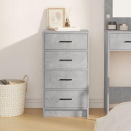 Berkfield Home Sideboard Concrete Grey 40x41x75 cm Engineered Wood - Size: 40 x 41 x 75 cm - thumbnail 4
