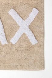 Homescapes Relax Bath Mat 100% Cotton, 50 x 80 cm in Natural - thumbnail 2