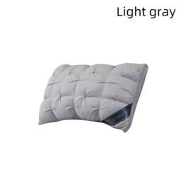 FLAVORA Light gray Luxury Hotel Anti Allergic Soft Support Pillows in Light Grey - Size: Cot - thumbnail 3