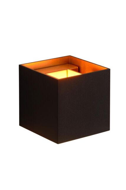 Lucide 'XIO' Stylish Dimmable Indoor Adjustable Up Down Cube Wall Light in Black - image 1