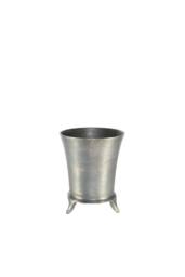 KDMD Antique Silver Poseidon Planter 25x20cm - Size: 25x20 cm