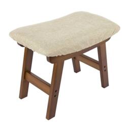 KORVIXA Coffee Bamboo Padded Cushioned Footstool Ottoman Stool in Brown - Size: 100 cm x 100 cm - thumbnail 3
