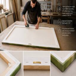 Mafett Minimal Earth Tone Abstract Wall Art Canvas Print in Beige - thumbnail 3