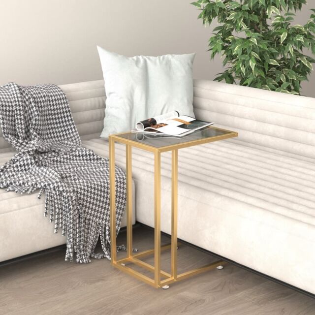 Berkfield Home Computer Side Table Black 50x35x65 cm Tempered Glass - Size: 50 x 35 x 65 cm - image 1